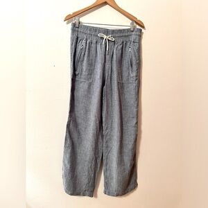 Athleta Women’s Cabo 100% Linen Wide Leg Pull-On Pants Size 10